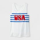 Shinsung Tongsang Women's Usa Americana Tank Top - White
