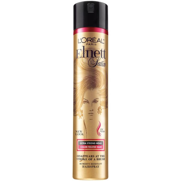 L'oreal Paris Elnett Satin Hairspray Extra Strong Hold With Uv Filter