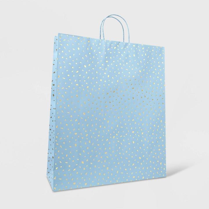 Spritz Extra Large Bag With Scattered Foil Gold/blue -