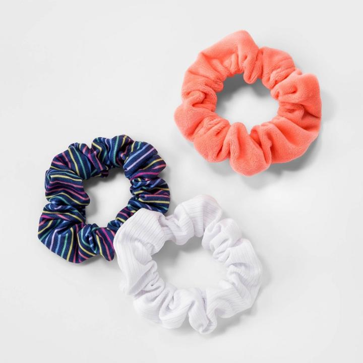 Kids' 3pk Twisters - Cat & Jack Peach/navy