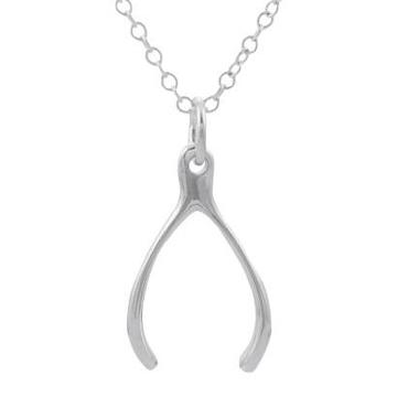 Kns International Sterling Silver Wishbone Necklace -