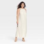 Women's Plus Size Sleeveless Crochet Dress - A New Day White