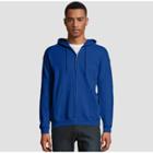Hanes Men's Ecosmart Fleece Full Zip Hooded Sweatshirt - Royal Blue S, Men's,