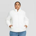 Women's Plus Size Puffer Jacket - Universal Thread Ivory