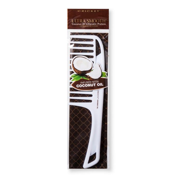 Ultra Smooth Coconut Infused Detangling Comb, White