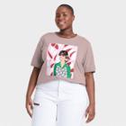 Women's Plus Size Bijou Karman Calder Short Sleeve Graphic T-shirt - Brown