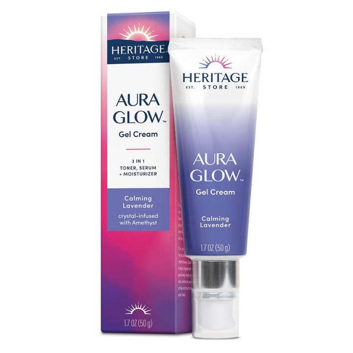 Heritage Store Aura Glow Gel Cream - Calming Lavender
