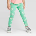Toddler Girls' Unicorn Leggings - Cat & Jack Mint 12m, Toddler Girl's, Green