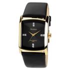 Armitron Men's Dress Wristwatch Leather - Black