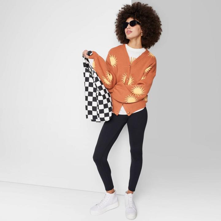 Women's Ascot + Hart Graphic Cardigan - Brown