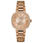 Women's Caravelle New York Crystal Rose Gold Tone Watch 44l224 -
