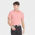Men's Stretch Woven Polo Shirt - All In Motion Bright Pink