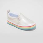 Toddler Girls' Whitney Twin Gore Slip-on Rainbow Sneakers - Cat & Jack
