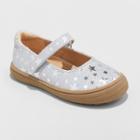 Toddler Girls' Annabelle Glitter Metallic Adjustable Easy Close Mary Jane - Cat & Jack