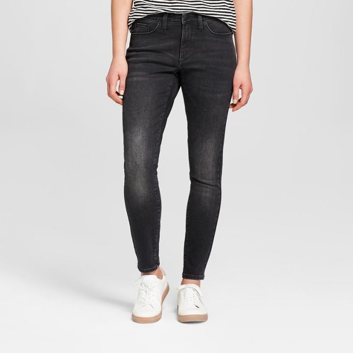 Women's High-rise Skinny Jeans - Universal Thread Black
