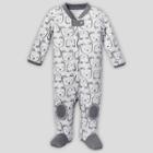 Lamaze Baby Boys' Organic Cotton Bear Sleep N' Play - Gray Newborn