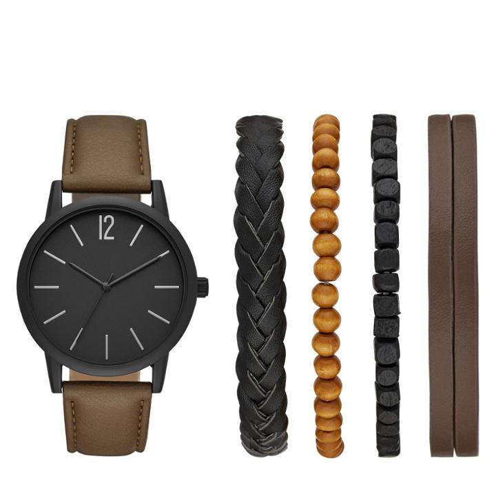 Target Men's Strap Watch Set - Goodfellow & Co Brown