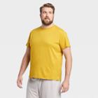 Men's Short Sleeve Performance T-shirt - All In Motion Mustard S, Men's, Size:
