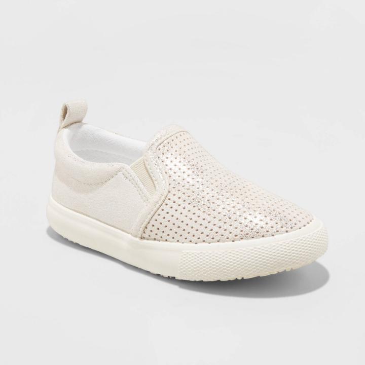 Toddler Girls' Emilia Slip-on Sneakers - Cat & Jack Gold