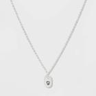 Initial G Tag Necklace - A New Day Silver, Women's