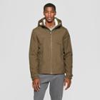 Men's Sherpa Hooded Softshell Jacket - C9 Champion Dark Moss Green S, Size: Small, Dark Green Green