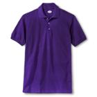 Dickies Men's Pique Uniform Polo Shirt - Purple