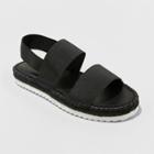 Women's Noelya Ankle Strap Sandal - A New Day Black