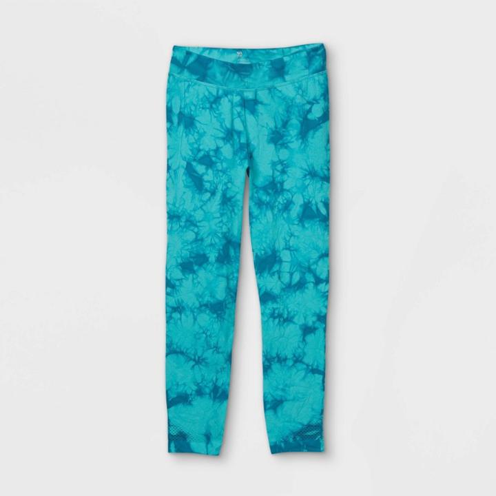Girls' Seamless Leggings - All In Motion Vivid Teal