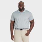 Men's Big & Tall Striped Polo Shirt - All In Motion Copper