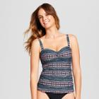 Women's Cinch Front Cup Size Tankini Top - Merona Indigo (blue)