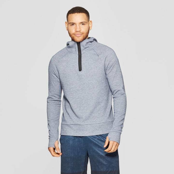 Men's 1/4 Zip Hoodie - C9 Champion Navy Heather