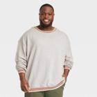Men's Big & Tall Relaxed Fit Crew Neck Pullover Sweatshirt - Goodfellow & Co Gray