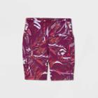 Women's Printed High-rise Contour Curvy Bike Shorts 7 - All In Motion Purple