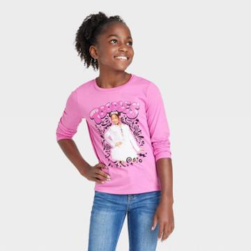 Girls' Nickelodeon That Girl Lay Lay Toodles Long Sleeve Graphic T-shirt - Pink