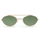 Women's Oval Sunglasses With Olive Lenses - Wild Fable Gold