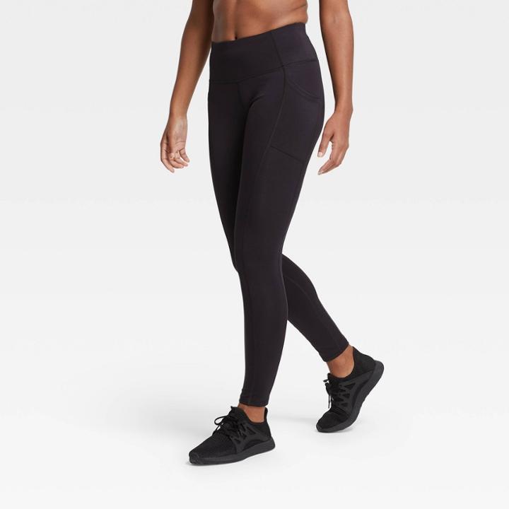 Women's Sculpted High-rise Leggings 32 - All In Motion Black S - Long, Women's, Size: