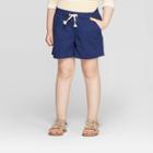 Toddler Girls' Woven Shorts - Cat & Jack Navy 2t, Girl's, Blue