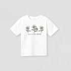 Girls' Boxy Short Sleeve Graphic T-shirt - Art Class White
