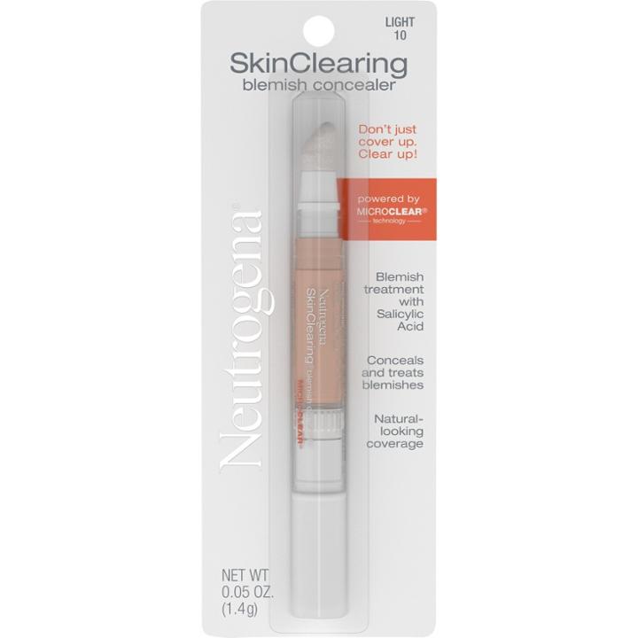 Neutrogena Skin Clearing Concealer - 10 Light, Adult Unisex