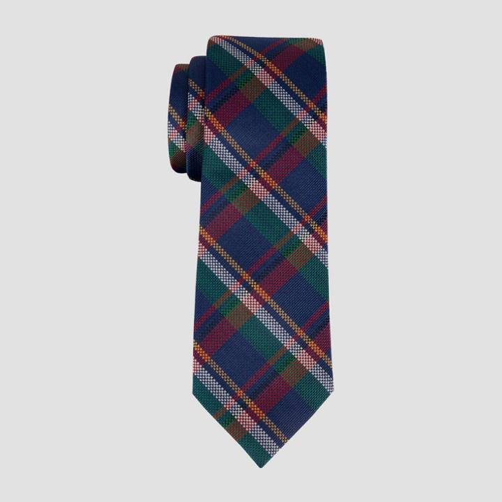 Men's Plaid Herrick Tie - Goodfellow & Co Navy, Blue
