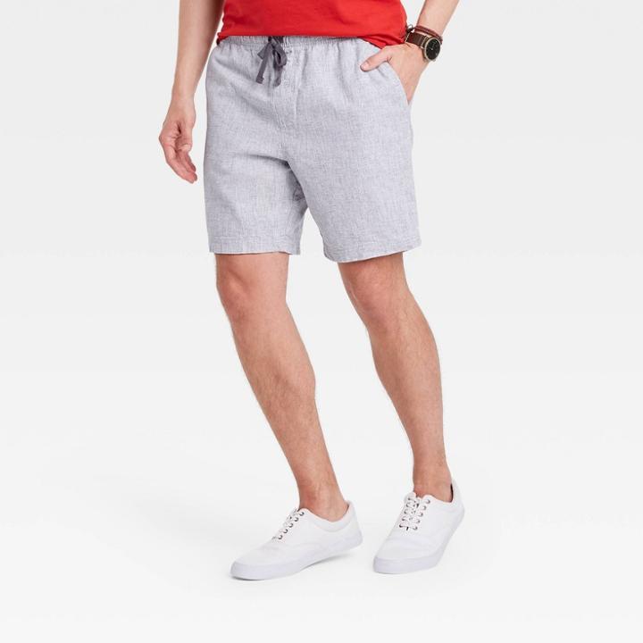 Men's 7 Elevated Novelty E-waist Pull-on Shorts - Goodfellow & Co Gray