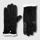 Women's Isotoner Smartdri Microfiber Glove With Smarttouch Technology - Black S/m, Women's, Size: