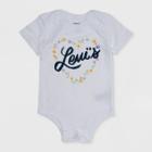 Levi's Baby Girls' Graphic Short Sleeve Bodysuit - White Newborn