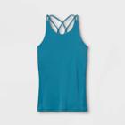 Girls' Racerback Tank Top - All In Motion Teal Blue