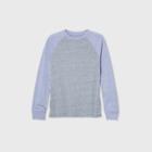 Boys' Long Sleeve Baseball T-shirt - Cat & Jack Blue/gray