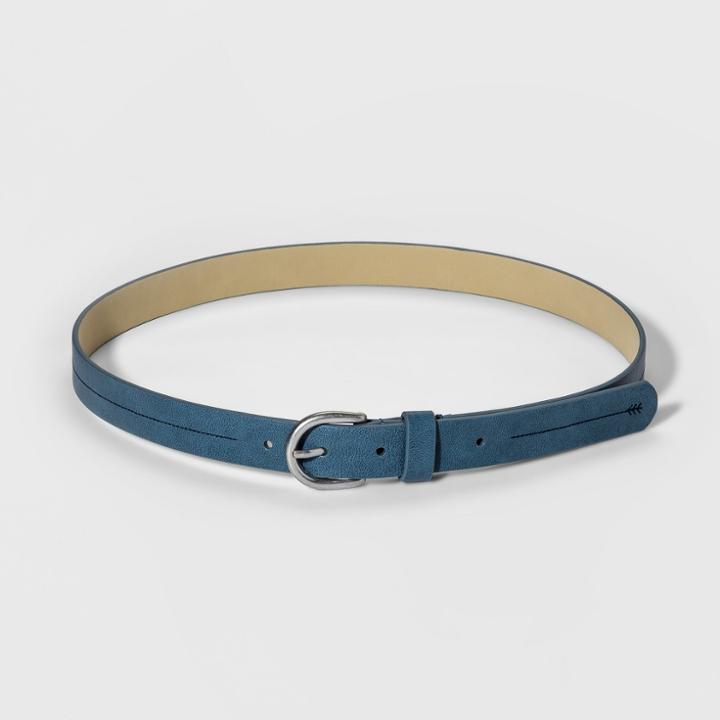 Target Women's Stitch Detail Belt - Universal Thread Blue