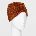 Women's Chenille Cinched Beanie - A New Day Fall Maple One Size, Women's, Fall Brown