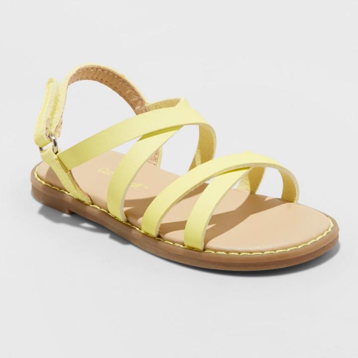 Toddler Girls' Darcie Slide Sandals - Cat & Jack Yellow