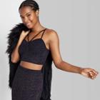 Women's Corset Tiny Top - Wild Fable Black