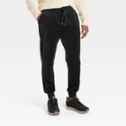 Houston White Adult Velour Jogger Pants - Jet Black Xxs/xs